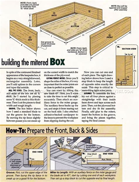 Keepsake Box Plans • WoodArchivist