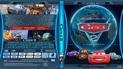 Cars 2 - Movie Blu-Ray Custom Covers - Copy of Cars 2 Blu-Ray Cover 2011 :: DVD Covers