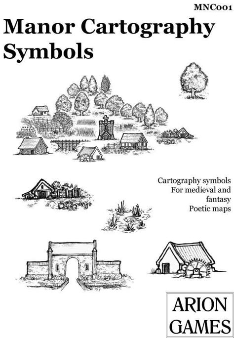 Manor Cartography Symbols - Arion Games | Maelstrom | Mr Nibbs ...