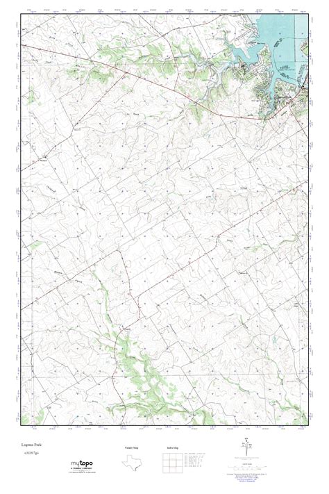 MyTopo Laguna Park, Texas USGS Quad Topo Map