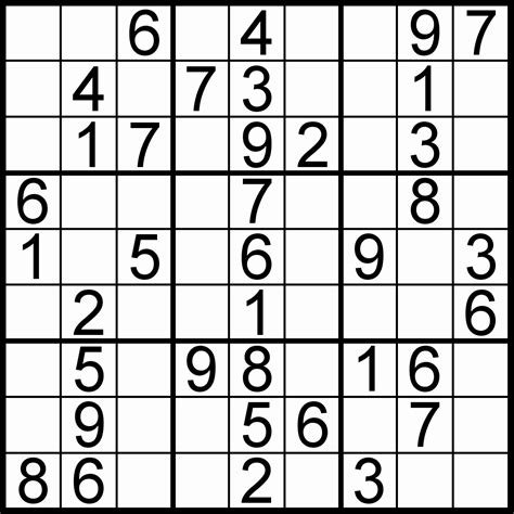 Sudoku Puzzles Printable For Beginners - Sudoku Printable