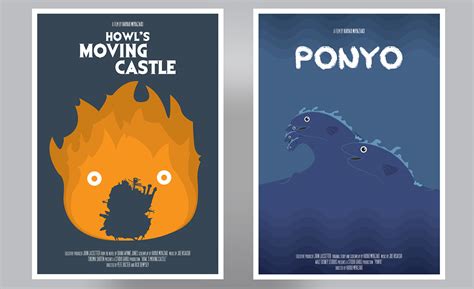 Studio Ghibli Posters on Behance