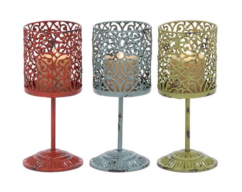 Beautiful Metal Candle Holder 3 Assorted With Unique Style - Walmart.com