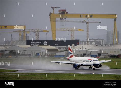 Aircraft arrive and depart from George Best Belfast City Airport ...