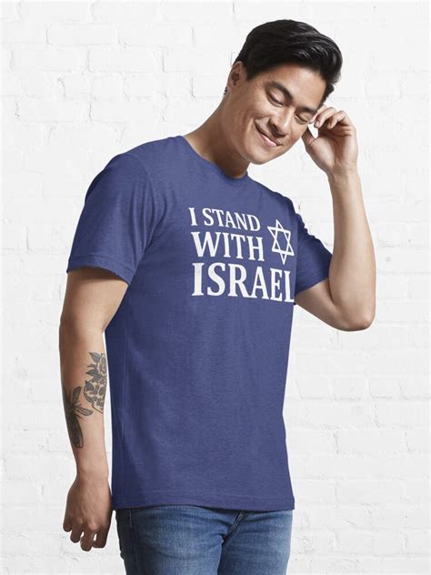 "I Stand with Israel for dark apparel " T-shirt for Sale by ...