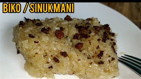 BIKO / SINUKMANI easy recipe panlasang PINOY /kakanin/Gm and Gillian - YouTube