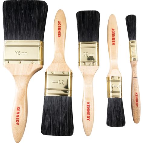 Kennedy-Pro Flat Paint Brush Set, Natural Bristle,| at Zoro