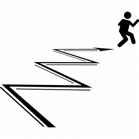 Zigzag, zig zag, run, move, moving, running, direction icon - Download on Iconfinder