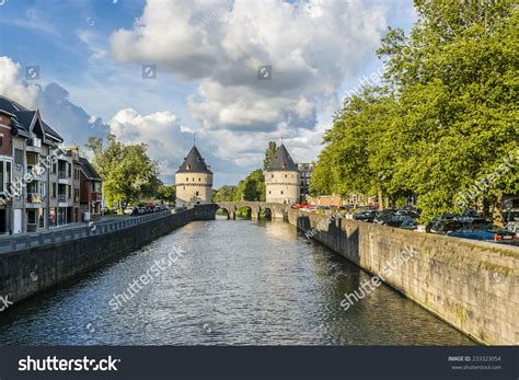 Broel Towers Broeltorens Monument Landmark Kortrijk Stock Photo ...