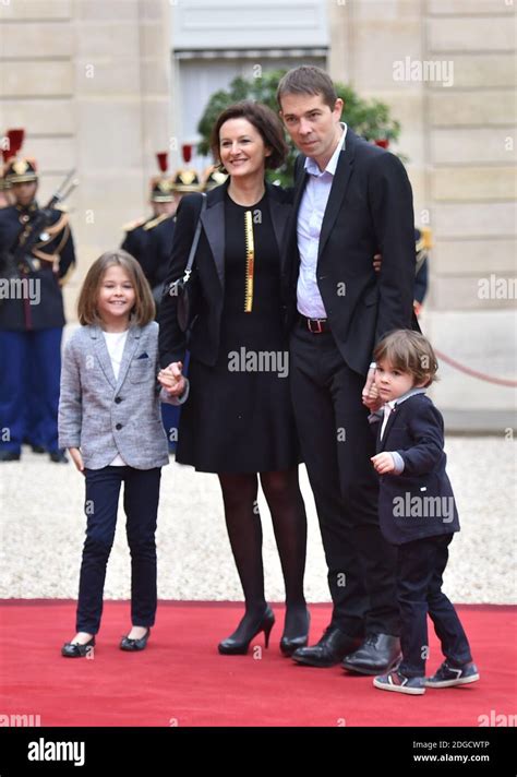 Sebastien Auziere, his wife Christelle Auziere with their children Camille and Paul when New ...