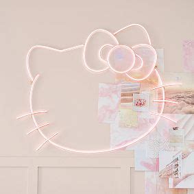 Hello Kitty® Neon LED Wall Light | Pottery Barn Teen