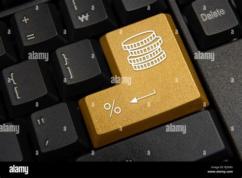 Black computer keyboard close-up. Bank, finance concept Stock Photo - Alamy