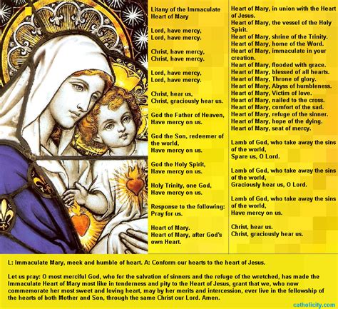 CATHOLICITYBLOG: Litany of the Immaculate Heart of Mary