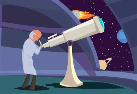 Astronomer Telescope Illustrations, Royalty-Free Vector Graphics & Clip Art - iStock