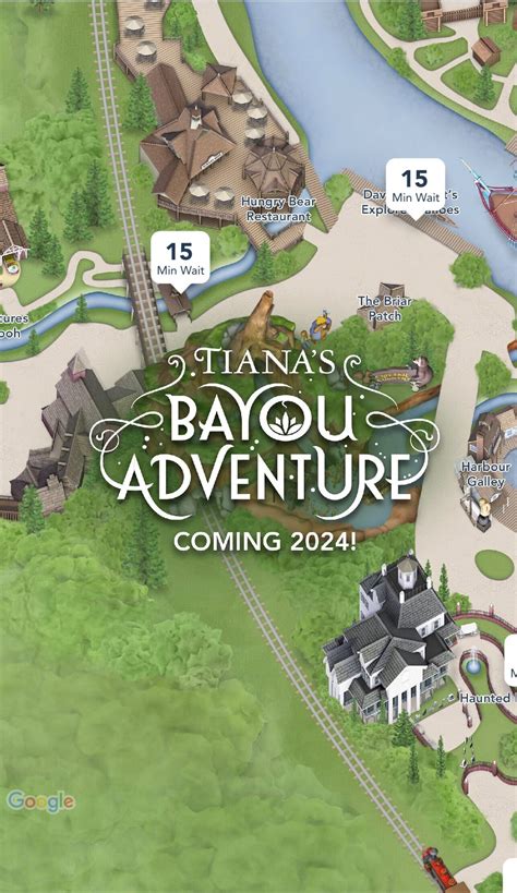 Tiana's Bayou Adventure Magically Appears on Disneyland Park Map ...