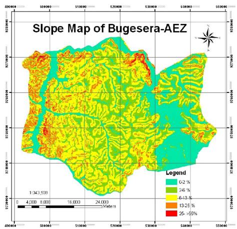 Slope map of Bugesera region | Download Scientific Diagram