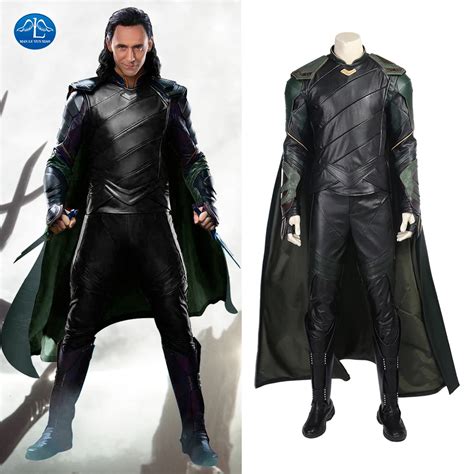 MANLUYUNXIAO Thor Ragnarok Cosplay Costume Adult Loki Cosplay Costume Men Suit Leather Custom ...