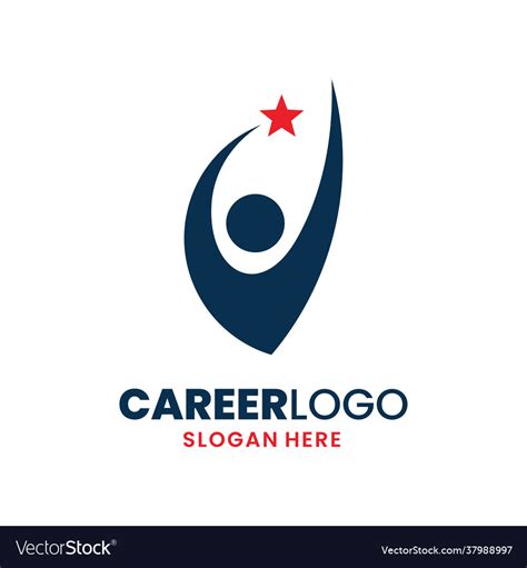 Career logo template design leadership logo Vector Image