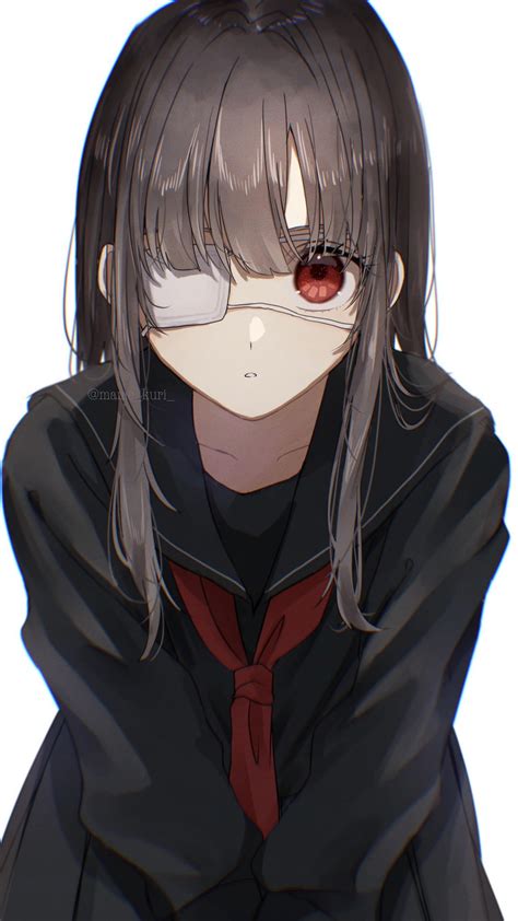 Girl with eyepatch [Original] (2250×4000) : r/Animewallpaper