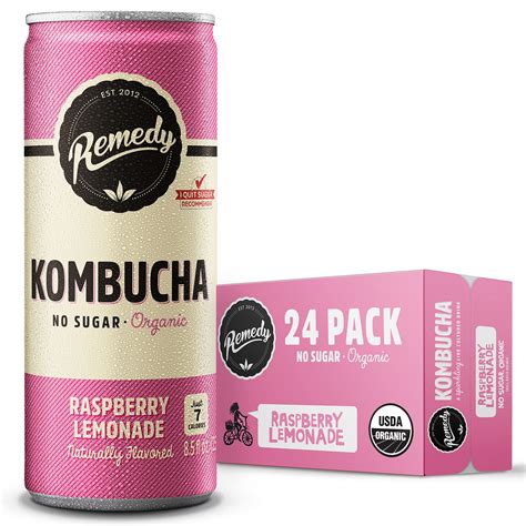 Remedy Kombucha Tea Organic Drink - Sugar Free, Keto, Vegan & Gluten ...