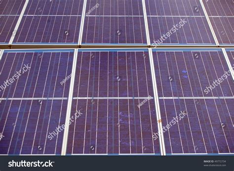 Group Blue Solar Panels Grid Stock Photo 49772734 | Shutterstock