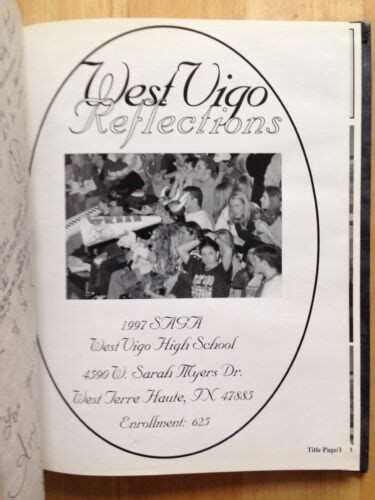 1997 WEST VIGO HIGH SCHOOL YEARBOOK, THE REFLECTIONS, WEST TERRE HAUTE ...