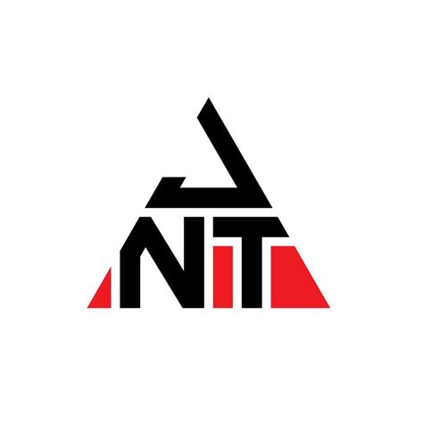 JNT triangle letter logo design with triangle shape. JNT triangle logo ...