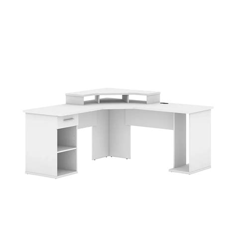 Bestar Hampton L-Shaped Corner Gaming Desk - White | The Home Depot Canada