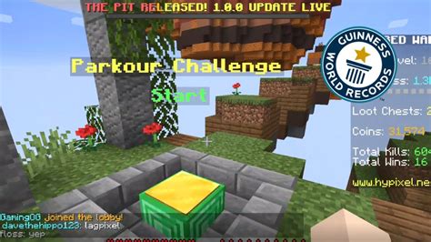 Minecraft Hypixel Bed Wars Parkour World Record - YouTube