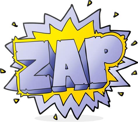 happy freehand cartoon zap explosion sign 11858054 Vector Art at Vecteezy