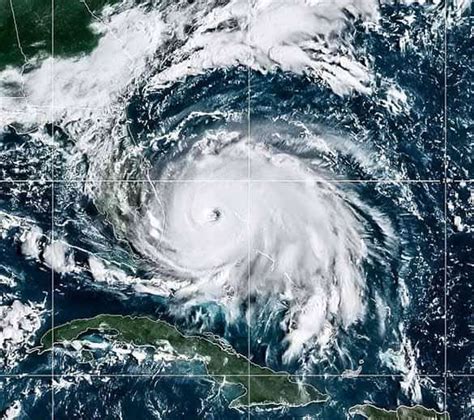 NOAA Satellite Image Of Hurricane Dorian Eye Over Bahamas Early Today