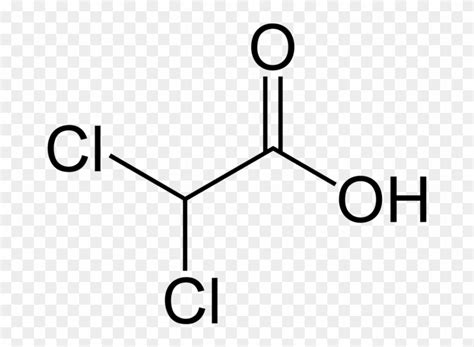 Dca - Structural Formula Of Dichloroacetic Acid, HD Png Download ...