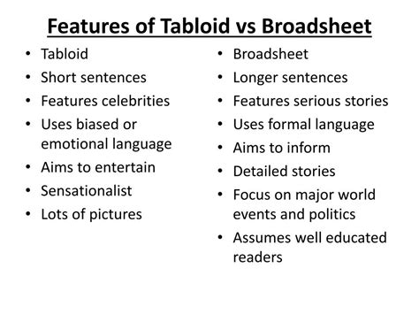 PPT - Broadsheet or Tabloid? PowerPoint Presentation, free download - ID:1848049