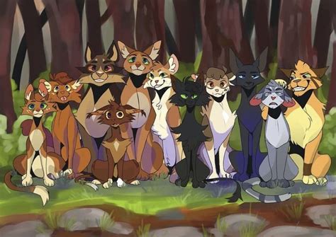 Firestar family portrait | Warrior cats art, Warrior cats funny ...