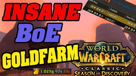 WOW Classic SOD: BOE Gold Farming In Kalimdor - A Horde-Friendly Guide