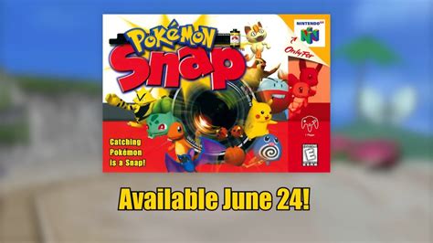 Pokemon Snap Coming to Nintendo Switch Online on June 24th