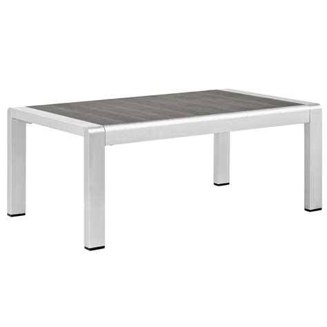 Shore Outdoor Patio Aluminum Coffee Table