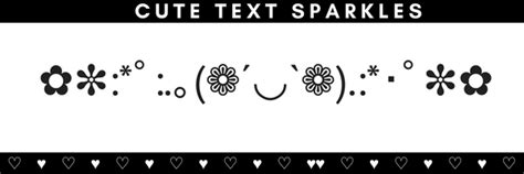 Use these cute sparkling symbols to liven up your text emoticons! :･ﾟ ...