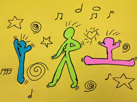 Art at Hosmer: Keith Haring Dancing Figures