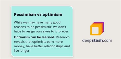 Pessimism vs optimism - Deepstash