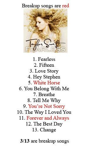 Hater: "Taylor Swift writes SO many breakup songs." Me: *laughs*... "Oh ...