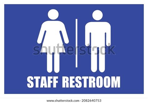 Staff Restroom Sign Vector Sign Stock Vector (Royalty Free) 2082640753 ...