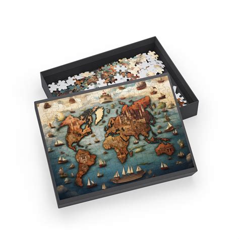 World Map Jigsaw Puzzle - Etsy