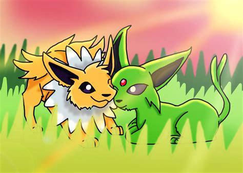 Jolteon and Espeon by LightningtheWolf9 on DeviantArt