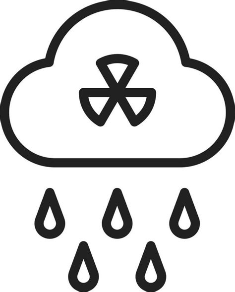 Acid Rain icon vector image.