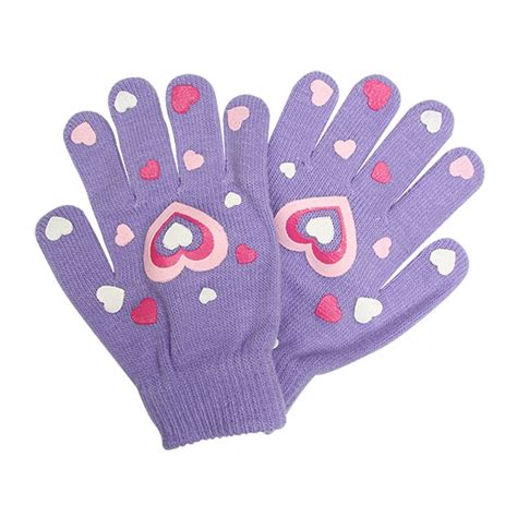 KIDS MAGIC GRIP GLOVES - PURPLE | Poundstretcher