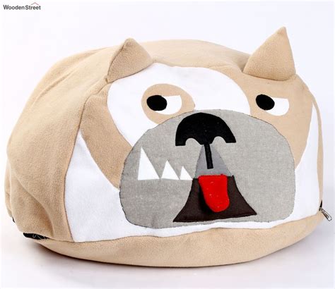 Buy Bull Dog Bean Bag Cover Without Beans (L, Beige) Online in India at ...