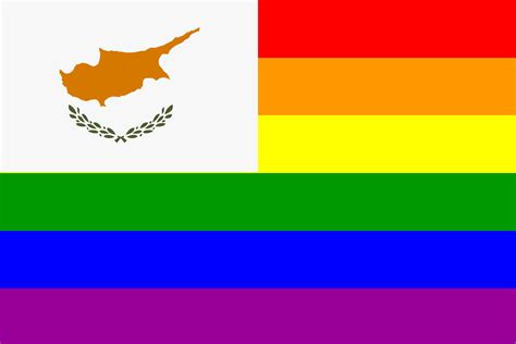 Clipart - The Cyprus Rainbow Flag