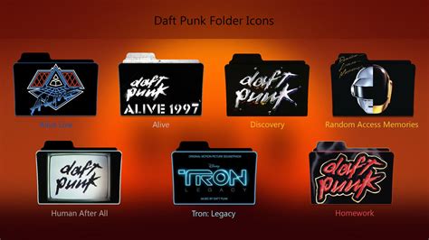 Daft Punk Folder Icons by abinash206rinku on DeviantArt