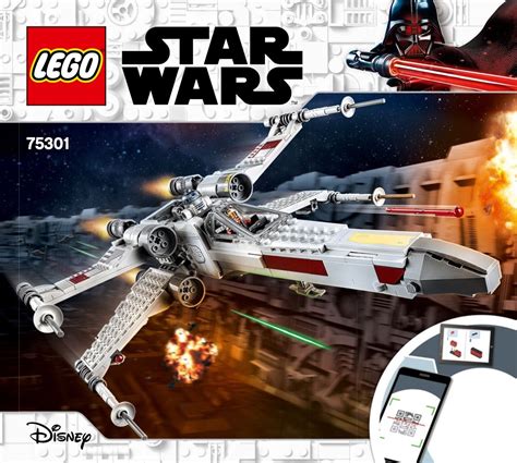 LEGO 75301 Luke Skywalkers X-wing Fighter instructions displayed page by page to help you build ...